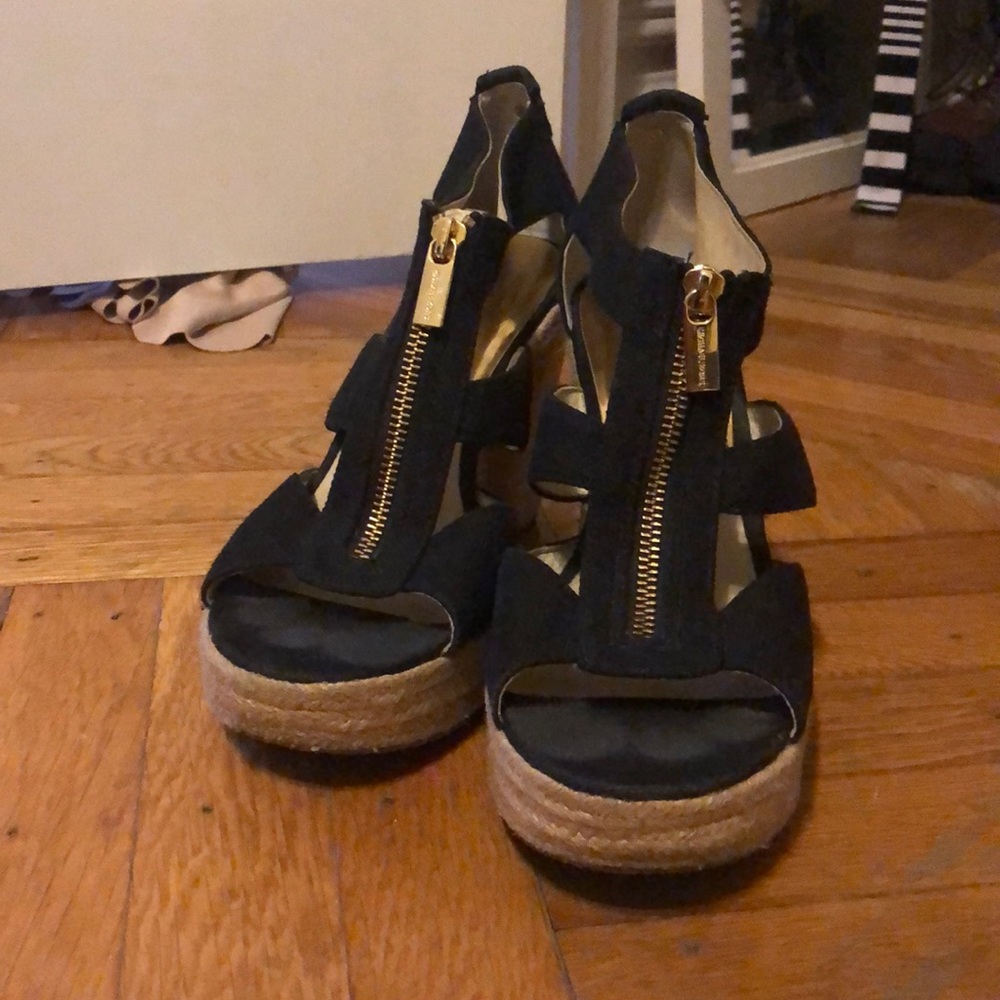 black wedges-Michael Kors